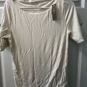 J. Crew Women's Ivory Short Sleeve Tee